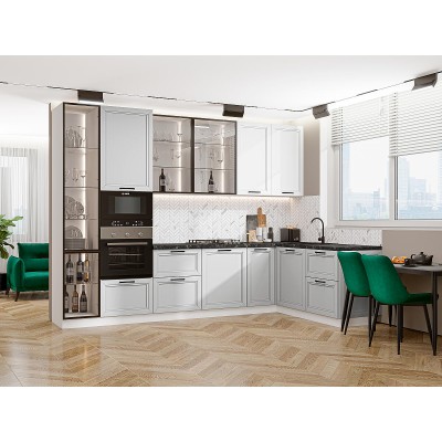 Нео-04 White Silk/Grey Silk