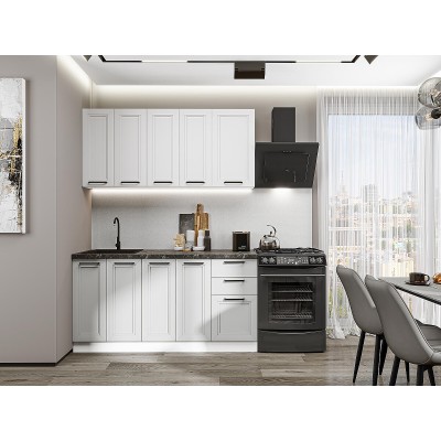 Нео-01 White Silk/Grey Silk